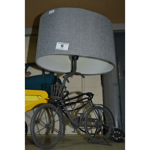 6 - Bicycle Table Lamp