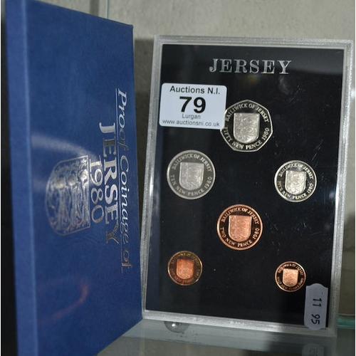 79 - Proof Coinage Of Jersey 1980 Coin Set