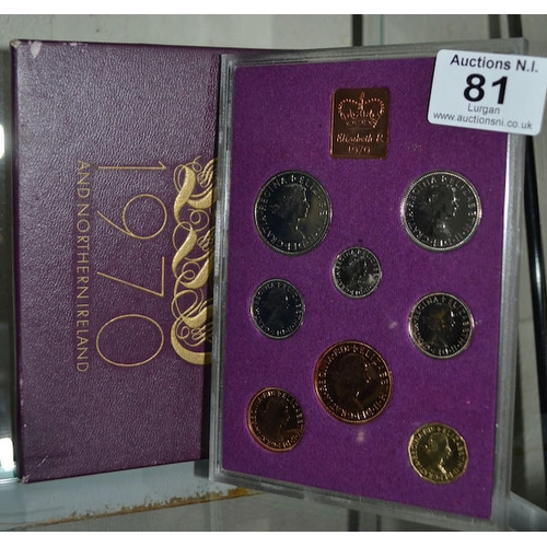 81 - Coinage Of Gb & NI 1970 Coin Set