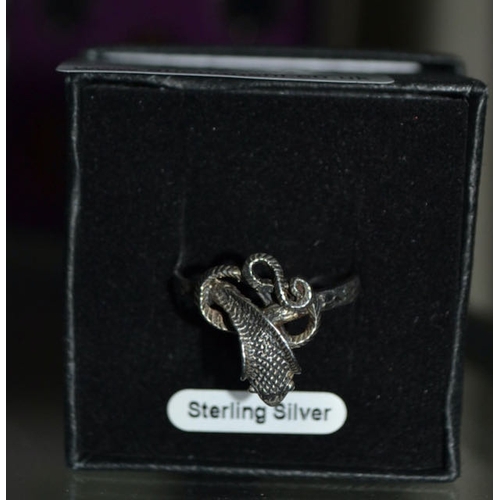 82 - Silver Snake Ring