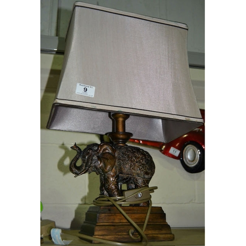 9 - Ornate Elephant Based Table Lamp