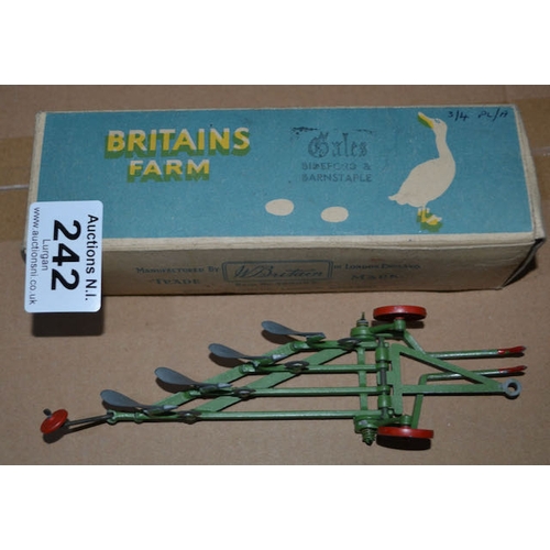 242 - Britians Farm Die Cast Plough