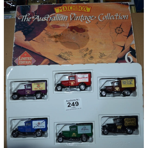 249 - Matchbox Die Cast Australian Vintage Collection 6 Vehicle set