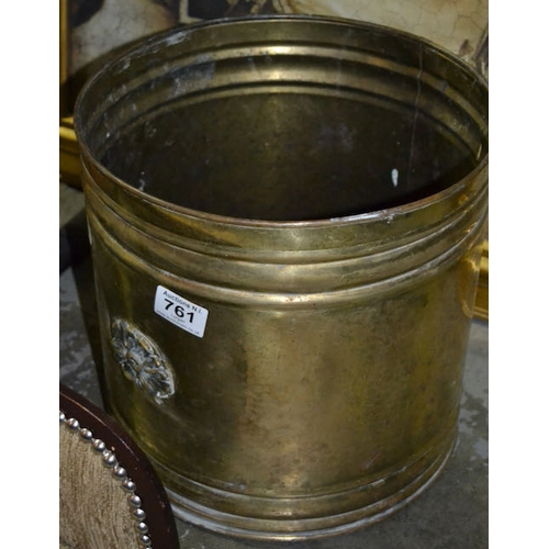 761 - Brass Bucket