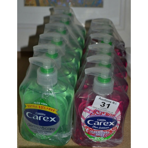 31 - 2 x 6pk Carex Anti Bac Handsoap