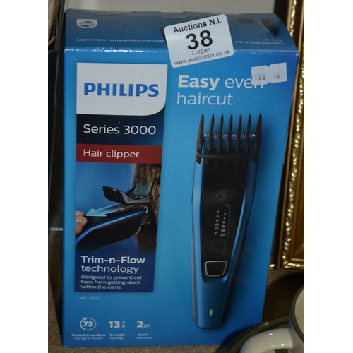 38 - Philips Series Series 3000 Hair Clipper - Unused