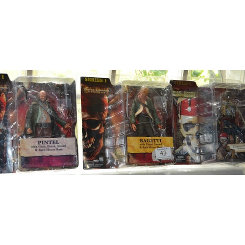 43 - Pirates Of The Caribbean Figures x 3