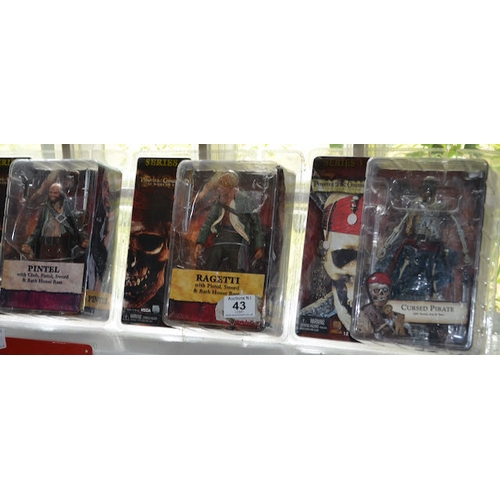 43 - Pirates Of The Caribbean Figures x 3