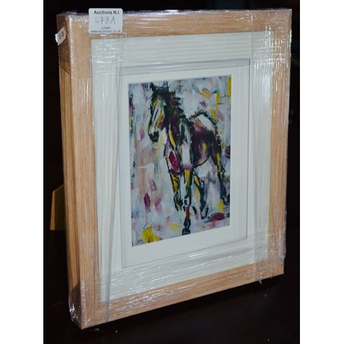 478A - Framed Con Campbell Print - Horse