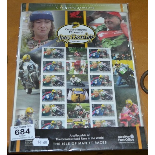 684 - The Isle of Man Post Office Collectables - A TT Tribute Joey Dunlop