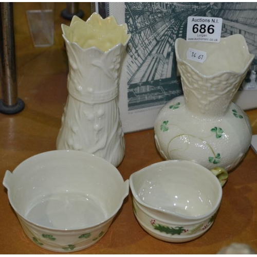 686 - Belleek Pc x 4