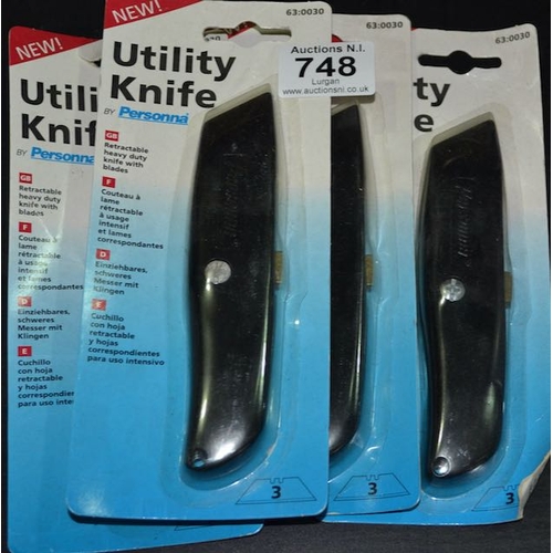 748 - Utility Knife x 4