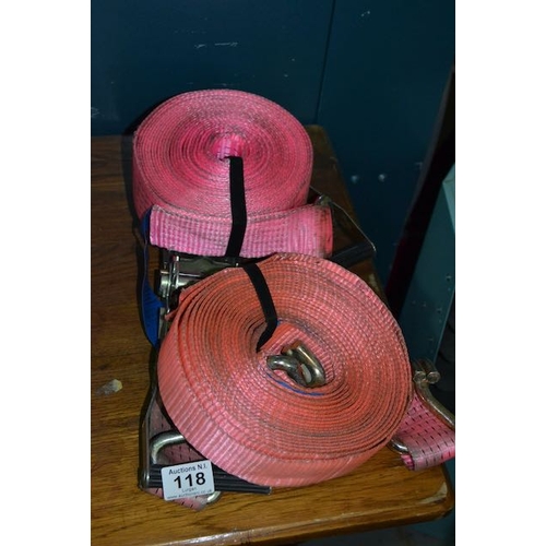 118 - 8.5m Ratchet Strap x 2