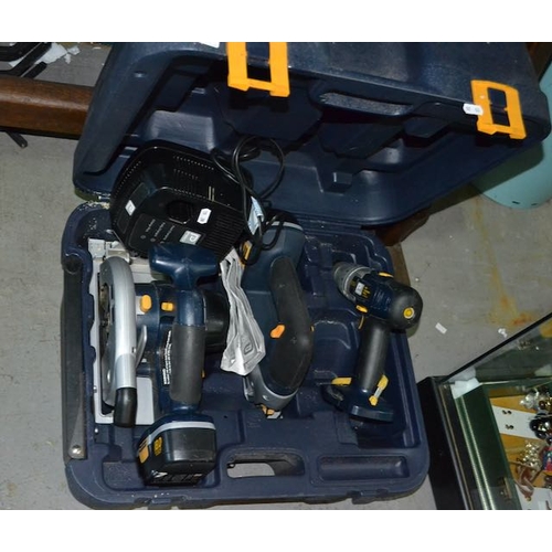120 - Pro Power Tool Set - Circular Saw, Jigsaw & Hammer Drill