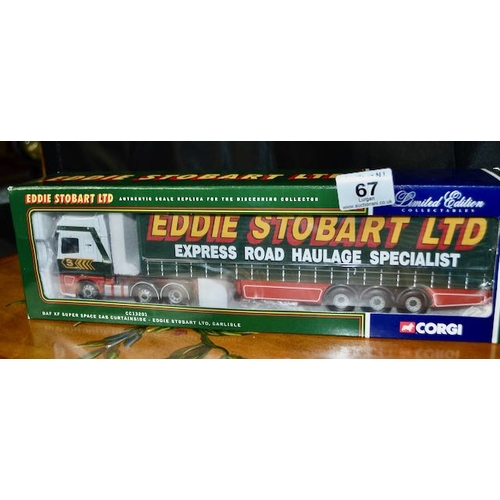 67 - Corgi Limited Edition 1:50 Eddie Stobart Dad Super Cab - Boxed