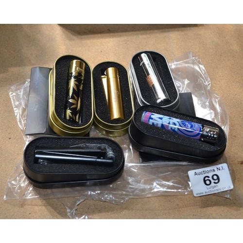 69 - Clipper Lighter x 5