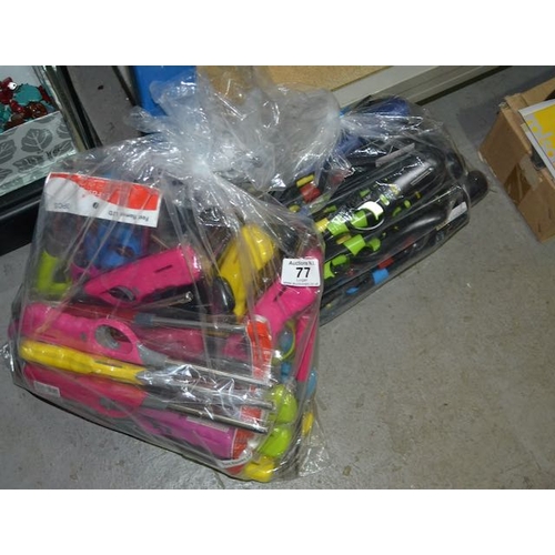77 - 2 x Bags Of Household Lighters - Not For Postage