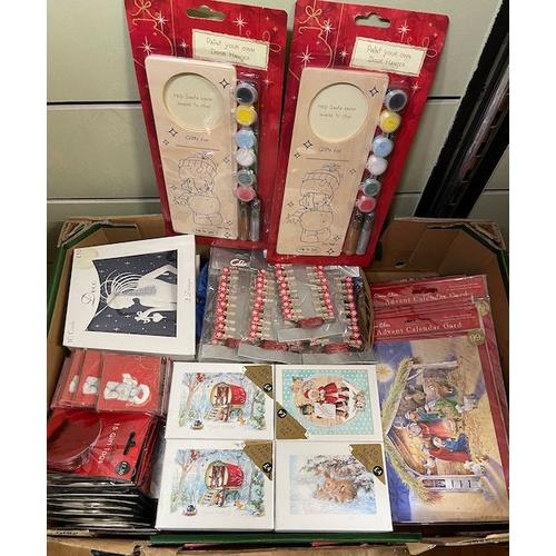 759 - Large box of assorted Christmas Tags + Advent calendar cards etc.