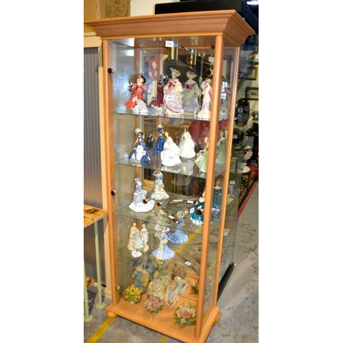 352 - Pine Glazed Display Cabinet