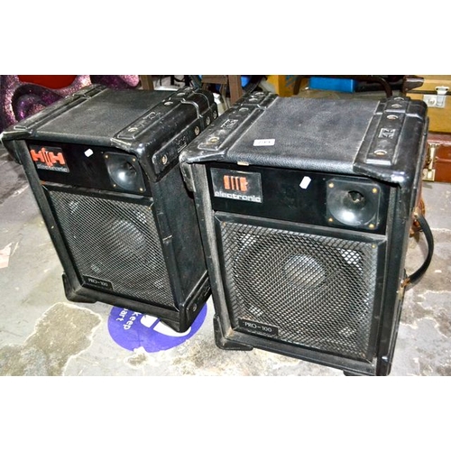 799 - Pair Of Electronic Pro 100 Speakers