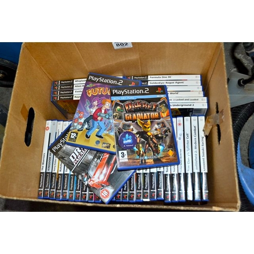 802 - Large Quantity Of PS2 Games