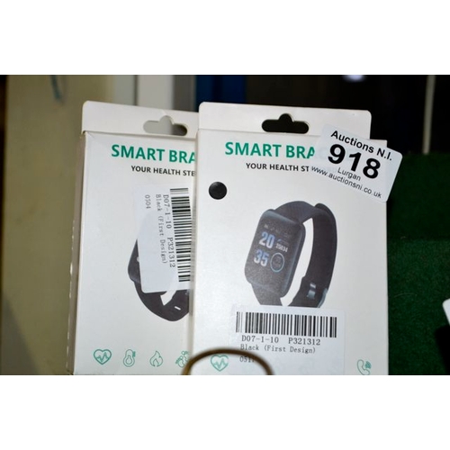 918 - 2 x Smart bracelet - Boxed Unused