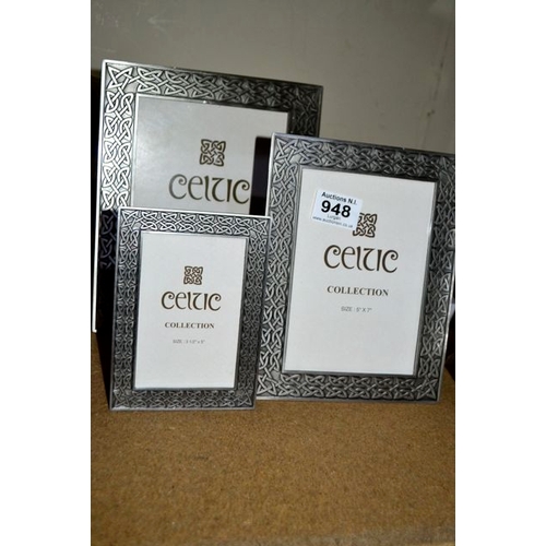 948 - Trio Of Celtic Photo Frames