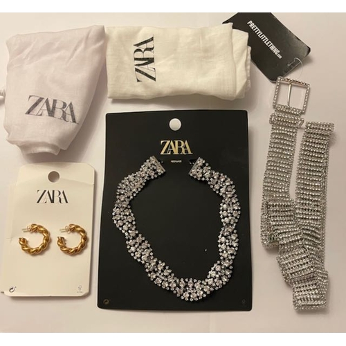 239 - Zara Necklace + Earrings + Pretty Little Thing Belt