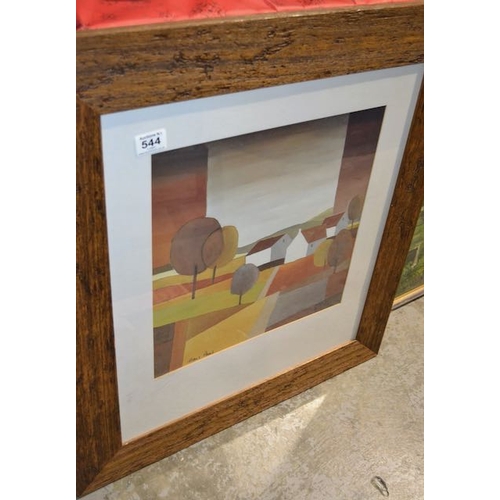 544 - Wood Framed Hans Pans Print