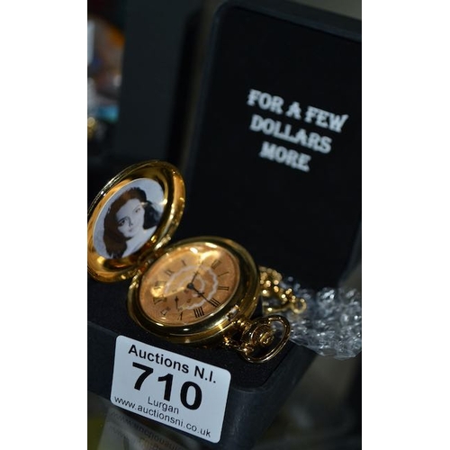 710 - For a Few Dollars More Musical Pocket Watch on Chain