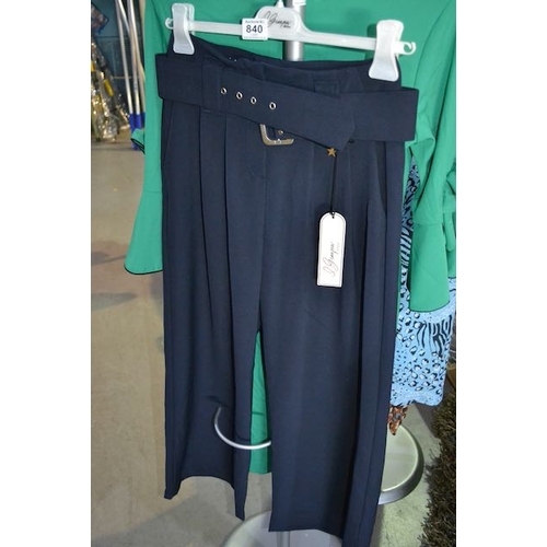 840 - Guapa Designer Trousers with Belt - Size 42