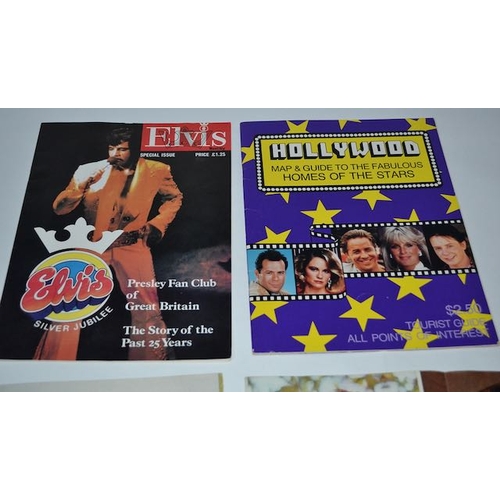 1198 - Elvis Silver Jubilee Special Issue, 2x Magazine Clipping, Hollywood Map & Guide to the Fabulous Home... 