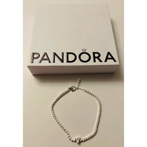 247 - Pandora Heart Centre Stoned Bracelet