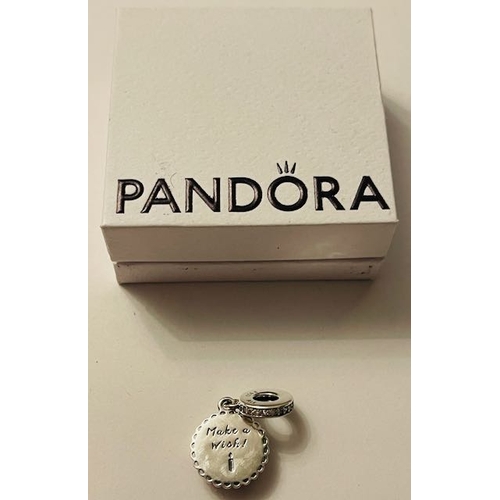 248 - Pandora Happy Birthday Cake, Make A Wish Dangle Charm