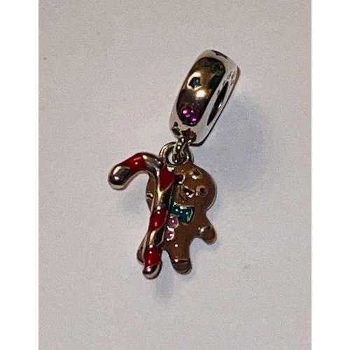 265 - Pandora Gingerbread Man 'Life is Sweet' Charm