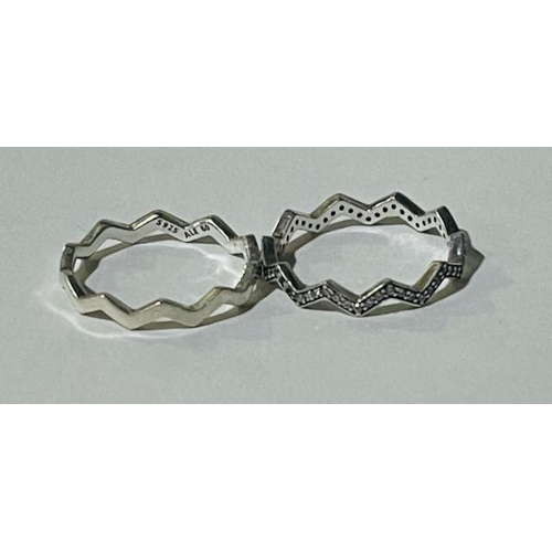 305 - Pandora Chevron Interlocking Rings