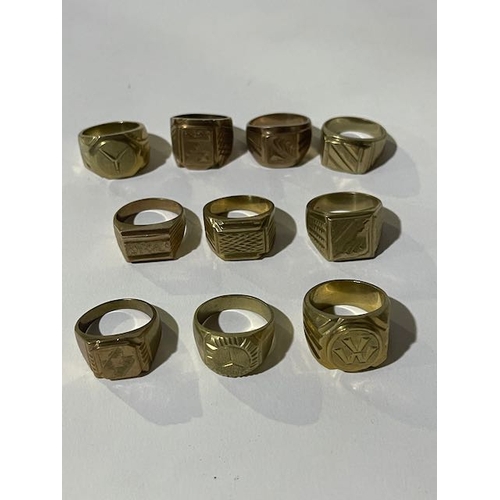 319 - Brass Rings x 10