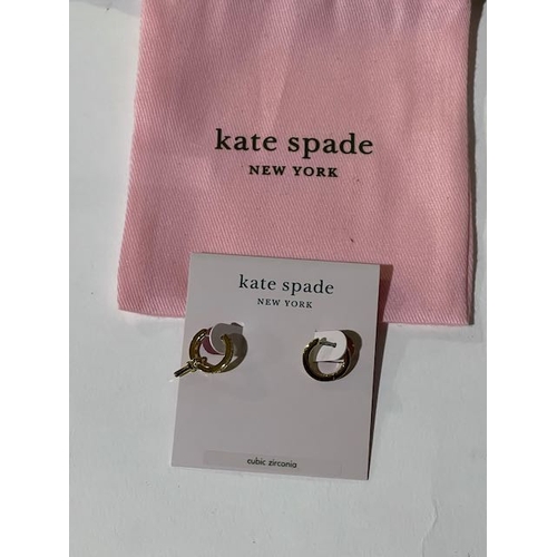 324 - Kate Spade Hoop Earrings - 1 Cross Pendant