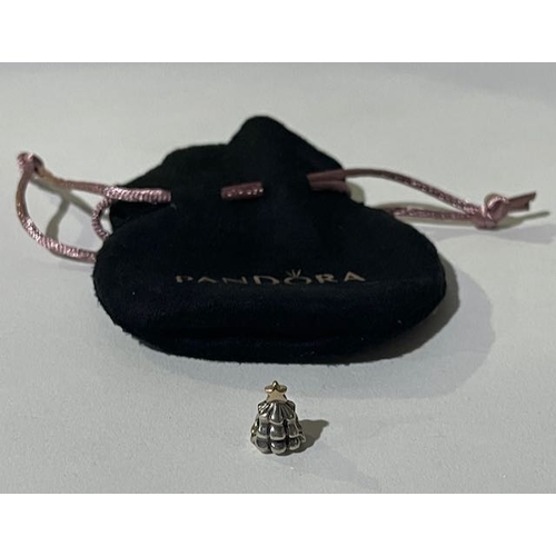 337 - Pandora Christmas Tree Charm With Gold Star