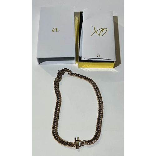 343 - Abbott Lyon Chunky Chain T Bar Necklace RRp £80 Approx