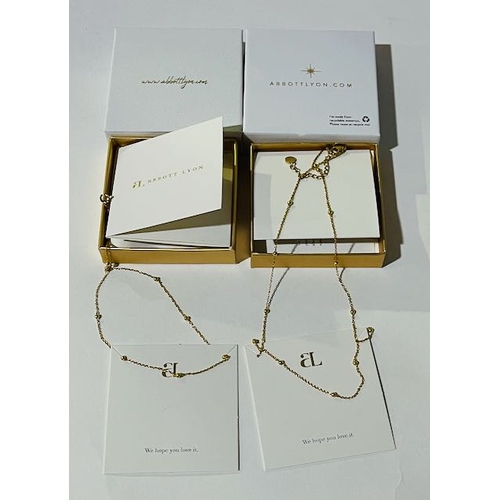 344 - Abbott Lyon Sphere Chain Necklace x 2 RRP £90