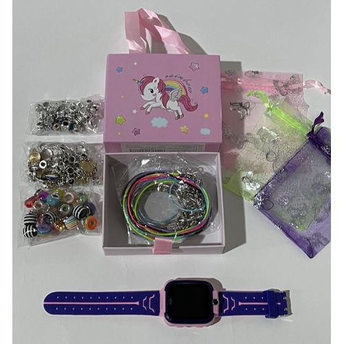 370 - DIY Charm Bracelet Set + Kids Smart Watch