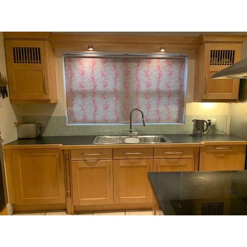 341C - Light Oak Kitchen - Comprising of 2 Units with Worktop/Stainless Steel Sink & Drainer - 10'x2'3 + 7'... 