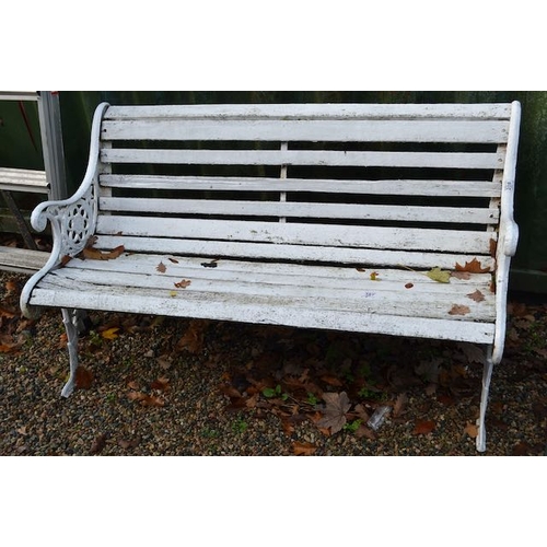 357 - Cast Ended Garden Bench