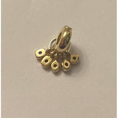 4180 - Pandora Marvel The Avengers Infinity Stones Dangle Charm - Silver & 14k Gold Plated
