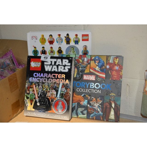 49 - Marvel Storybook Collection + Lego Starwars Character Encyclopedia + Lego Mini Figures Year By Year ... 