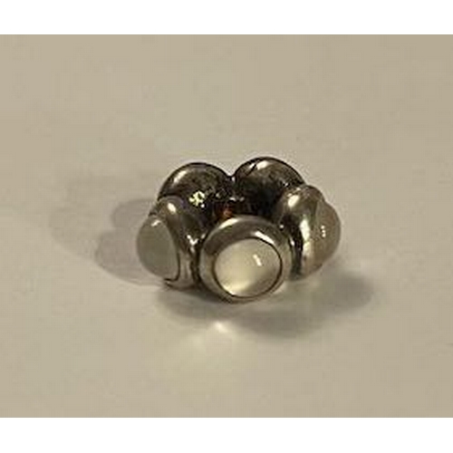 4444 - Pandora White Stone Spacer Charm