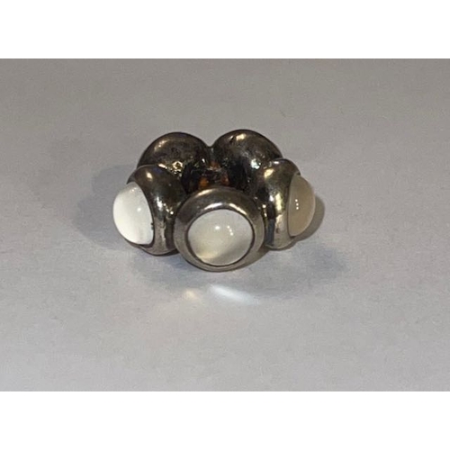 4444 - Pandora White Stone Spacer Charm