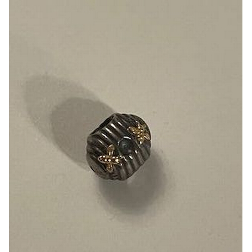 4470 - Pandora Beehive 14k Gold Detailed Charm - Retired