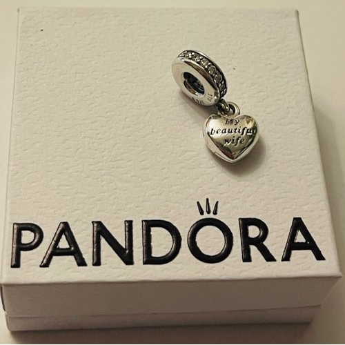 4322 - Pandora My Beautiful Wife, Forever and Always Dangle Charm